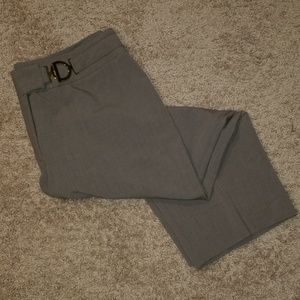 Brown Dress Crop Pants